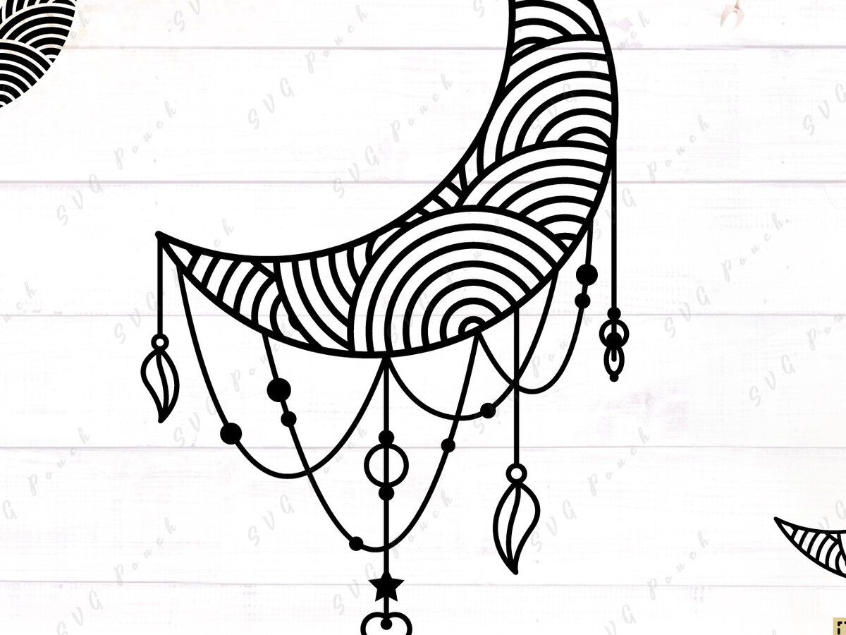 Intra απο ξύλο plywood 3mm-4mm πάχος - Crescent Moon  Δίασταση 30x30 cm INTRAFABR-117736002