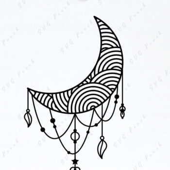 Intra απο ξύλο plywood 3mm-4mm πάχος - Crescent Moon Δίασταση 30x30 cm INTRAFABR-117736002 - Image 2