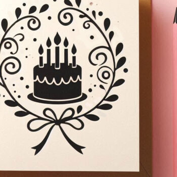 Intra απο ξύλο plywood 3mm-4mm πάχος - Κάρτα γενεθλίων Cricut Paper Cut Δίασταση 20x20 cm INTRAFABR-118480787 - Image 1