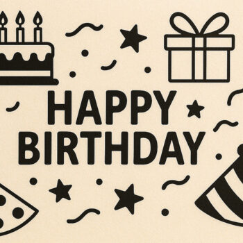 Intra απο ξύλο plywood 3mm-4mm πάχος - Πακέτο δωροκάρτας γενεθλίων Cricut  Δίασταση 4x4 cm INTRAFABR-120286348 - Image 4