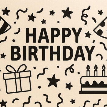 Intra απο ξύλο plywood 3mm-4mm πάχος - Cricut Δωροκάρτα γενεθλίων Cut Δίασταση 4x4 cm INTRAFABR-120285549 - Image 1