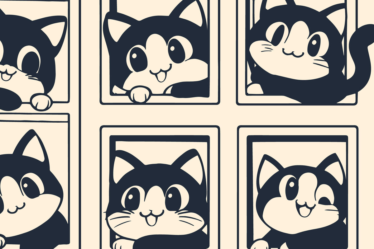 Intra απο ξύλο plywood 3mm-4mm πάχος - Γάτα Cricut που κρυφοκοιτάζει από ένα παράθυρο  Δίασταση 4x4 cm INTRAFABR-104799961