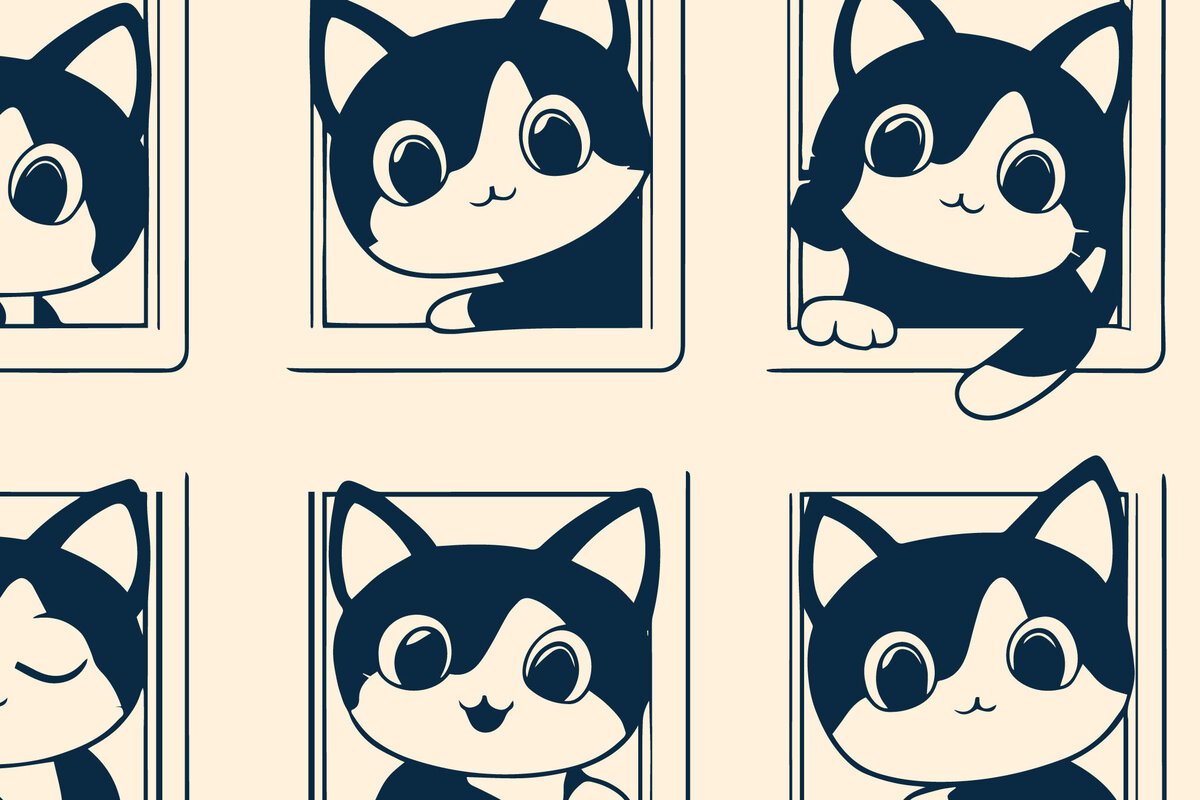 Intra απο ξύλο plywood 3mm-4mm πάχος - Γάτα Cricut που κρυφοκοιτάζει από ένα παράθυρο  Δίασταση 4x4 cm INTRAFABR-104800864