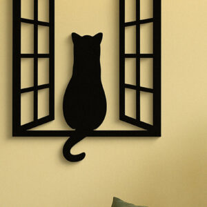 Intra απο ξύλο plywood 3mm-4mm πάχος -  Cricut Cats Art Decor  Cut File Δίασταση 4x4 cm INTRAFABR-120141513