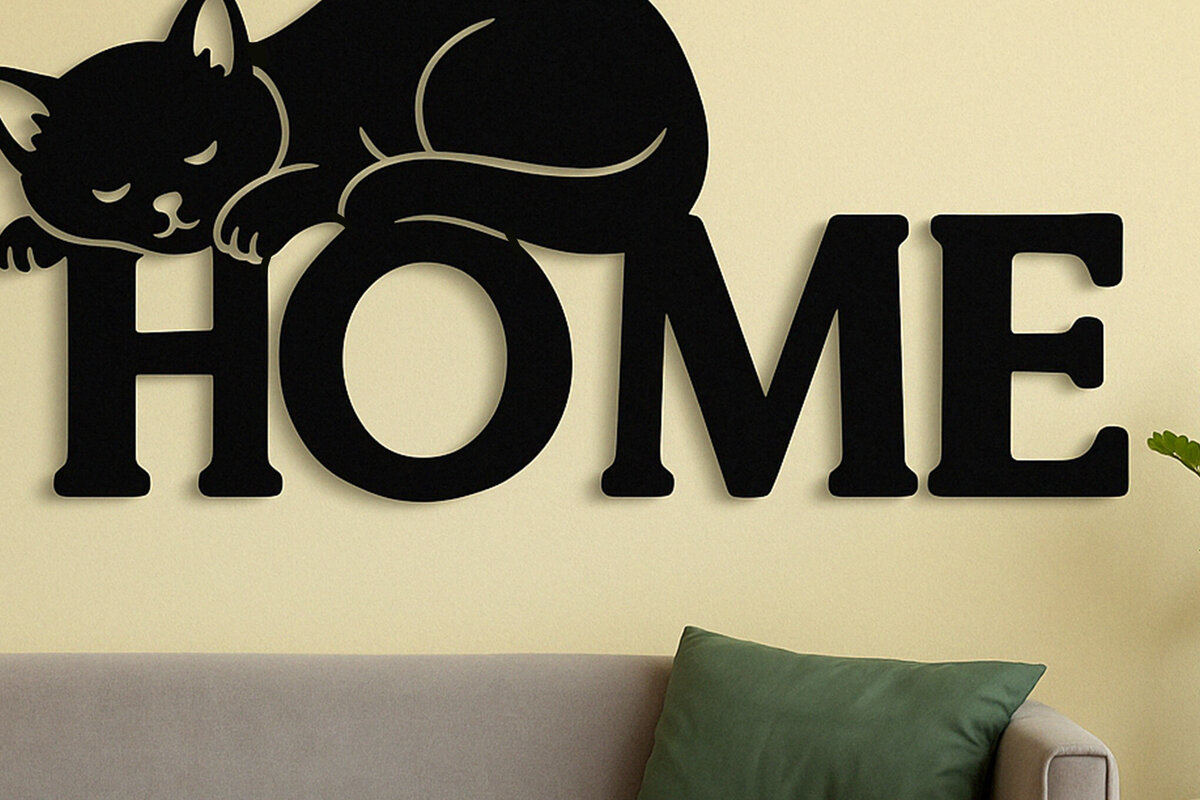 Intra απο ξύλο plywood 3mm-4mm πάχος -  Cricut Cats Art Decor  Cut File Δίασταση 4x4 cm INTRAFABR-120142052