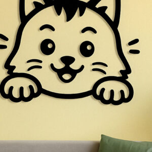 Intra απο ξύλο plywood 3mm-4mm πάχος -  Cricut Cats Art Decor  Cut File Δίασταση 4x4 cm INTRAFABR-120143482