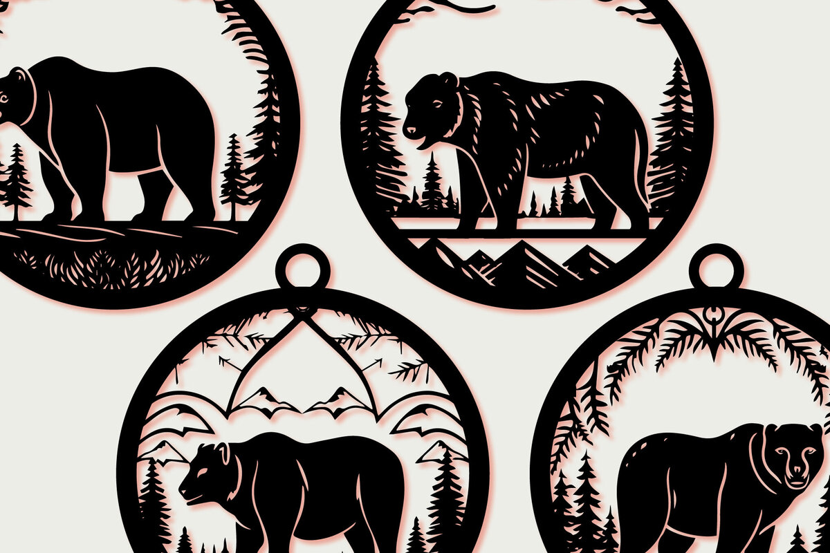 Intra απο ξύλο plywood 3mm-4mm πάχος - Πακέτο Cricut Χριστουγεννιάτικο Animal  Δίασταση 4x4 cm INTRAFABR-83846957