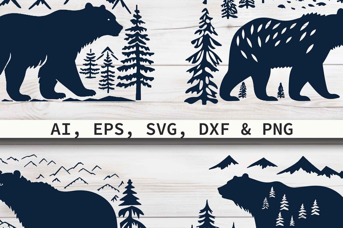 Intra απο ξύλο plywood 3mm-4mm πάχος - Πακέτο Cricut Christmas Bear  Δίασταση 4x4 cm INTRAFABR-80844017