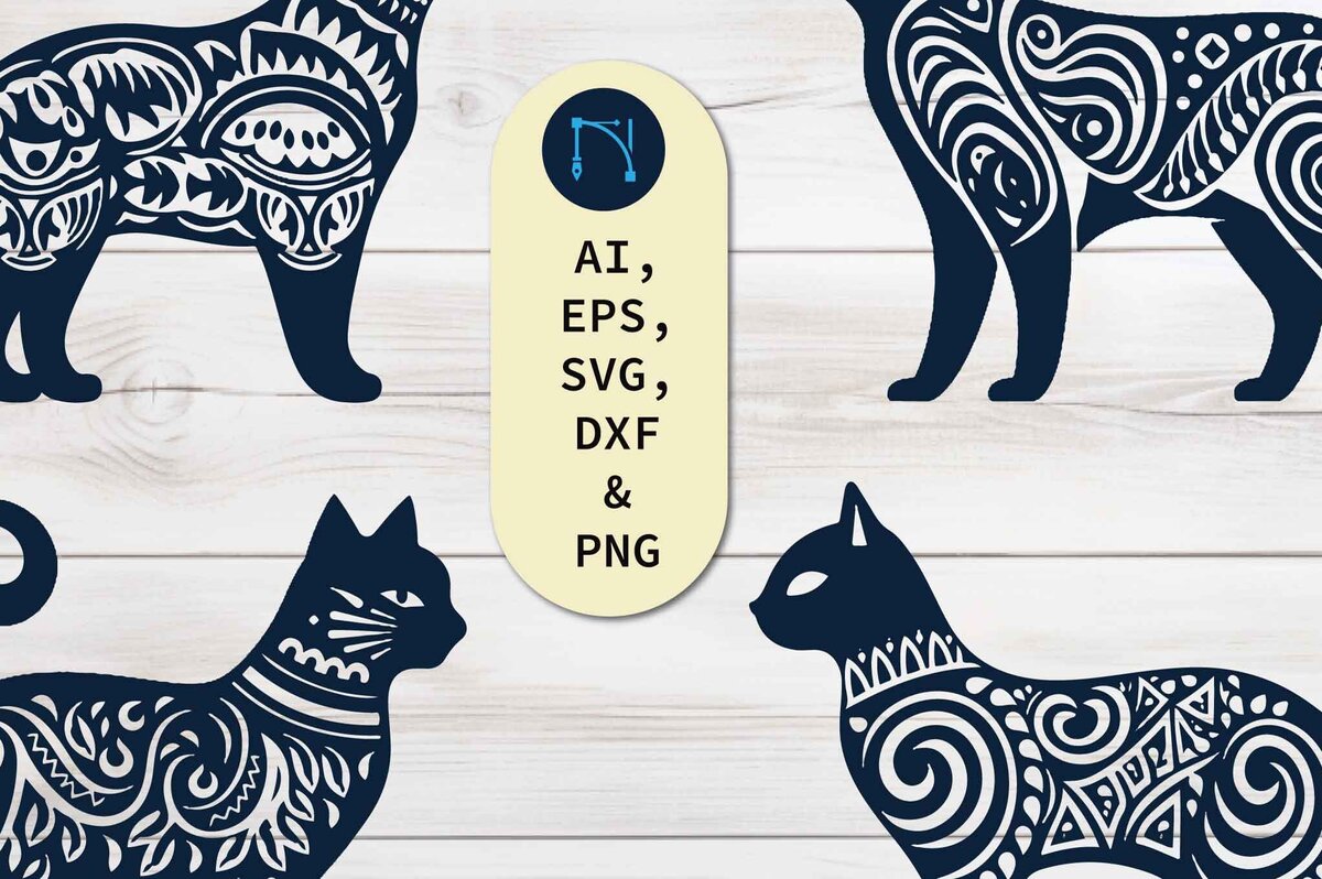 Intra απο ξύλο plywood 3mm-4mm πάχος - Πακέτο Cricut Christmas Cat  Δίασταση 4x4 cm INTRAFABR-80866529