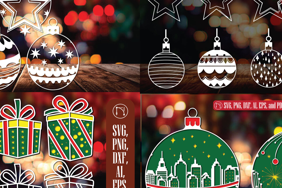 Intra απο ξύλο plywood 3mm-4mm πάχος - Πακέτο Cricut Χριστουγεννιάτικη διακόσμηση  Δίασταση 4x4 cm INTRAFABR-83315437