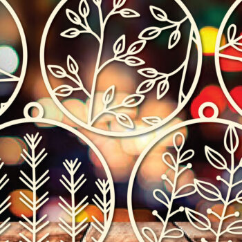 Intra απο ξύλο plywood 3mm-4mm πάχος - Πακέτο Cricut Χριστουγεννιάτικη διακόσμηση  Δίασταση 4x4 cm INTRAFABR-83352454 - Image 1