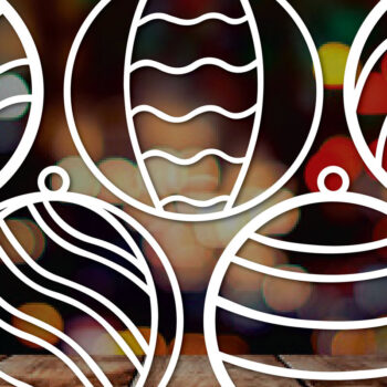 Intra απο ξύλο plywood 3mm-4mm πάχος - Πακέτο Cricut Χριστουγεννιάτικη διακόσμηση  Δίασταση 4x4 cm INTRAFABR-83362428 - Image 1