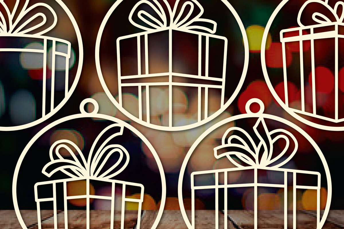 Intra απο ξύλο plywood 3mm-4mm πάχος - Πακέτο Cricut Χριστουγεννιάτικη διακόσμηση  Δίασταση 4x4 cm INTRAFABR-83387483