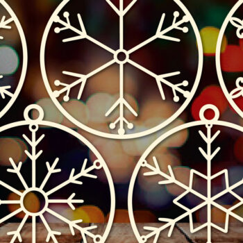 Intra απο ξύλο plywood 3mm-4mm πάχος - Πακέτο Cricut Χριστουγεννιάτικη διακόσμηση  Δίασταση 4x4 cm INTRAFABR-83388895 - Image 4