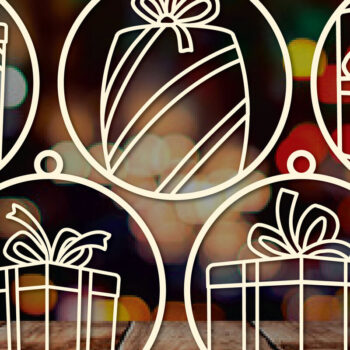 Intra απο ξύλο plywood 3mm-4mm πάχος - Πακέτο Cricut Χριστουγεννιάτικη διακόσμηση  Δίασταση 4x4 cm INTRAFABR-83388895 - Image 8