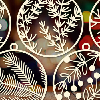 Intra απο ξύλο plywood 3mm-4mm πάχος - Πακέτο Cricut Χριστουγεννιάτικη διακόσμηση  Δίασταση 4x4 cm INTRAFABR-83388895 - Image 9