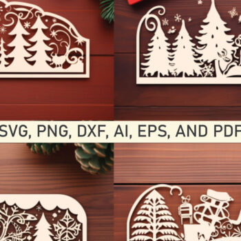 Intra απο ξύλο plywood 3mm-4mm πάχος - Cricut Christmas Decor Mega Bundle Δίασταση 4x4 cm INTRAFABR-82372082 - Image 2