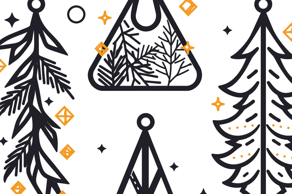 Intra απο ξύλο plywood 3mm-4mm πάχος - Πακέτο Χριστουγεννιάτικων Σκουλαρίκια Cricut  Δίασταση 3x3 cm INTRAFABR-84050790