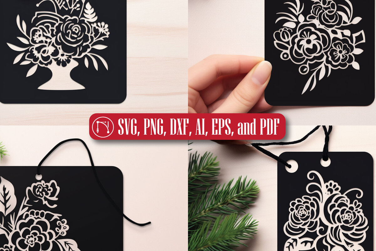 Intra απο ξύλο plywood 3mm-4mm πάχος - Πακέτο  με ετικέτα δώρου Χριστουγέννων Cricut Δίασταση 4x4 cm INTRAFABR-82676220