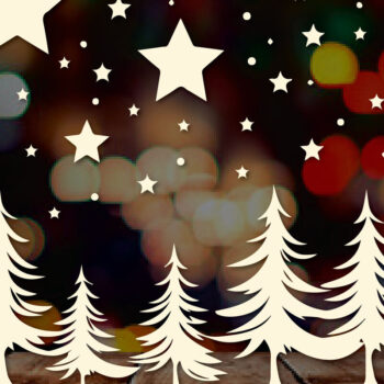 Intra απο ξύλο plywood 3mm-4mm πάχος - Cricut Χριστουγεννιάτικο Στολίδι  Decor Δίασταση 4x4 cm INTRAFABR-83560068 - Image 1