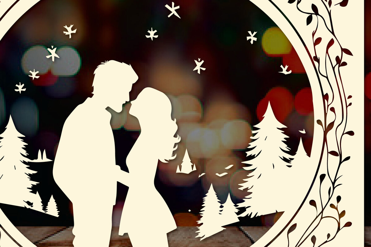 Intra απο ξύλο plywood 3mm-4mm πάχος - Cricut Χριστουγεννιάτικο Στολίδι  Decor Δίασταση 4x4 cm INTRAFABR-83527074