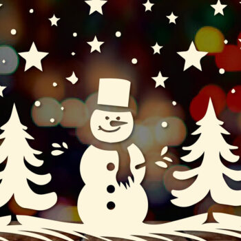 Intra απο ξύλο plywood 3mm-4mm πάχος - Cricut Χριστουγεννιάτικο Στολίδι Decor Δίασταση 4x4 cm INTRAFABR-83559771 - Image 1