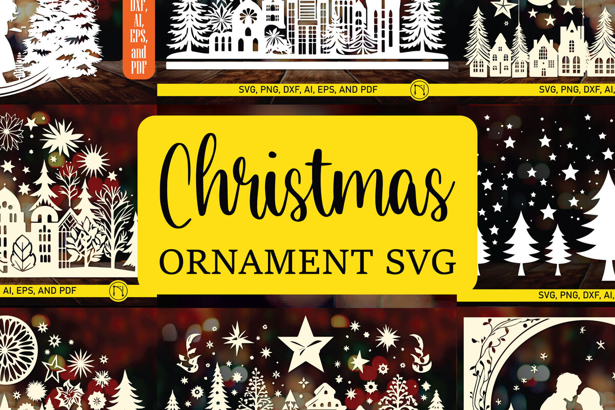 Intra απο ξύλο plywood 3mm-4mm πάχος - Cricut Χριστουγεννιάτικο Στολίδι  Διακοσμητικό Σετ Δίασταση 4x4 cm INTRAFABR-83550378