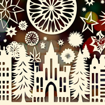 Intra απο ξύλο plywood 3mm-4mm πάχος - Cricut Χριστουγεννιάτικο Στολίδι Διακοσμητικό Σετ Δίασταση 4x4 cm INTRAFABR-83550378 - Image 8