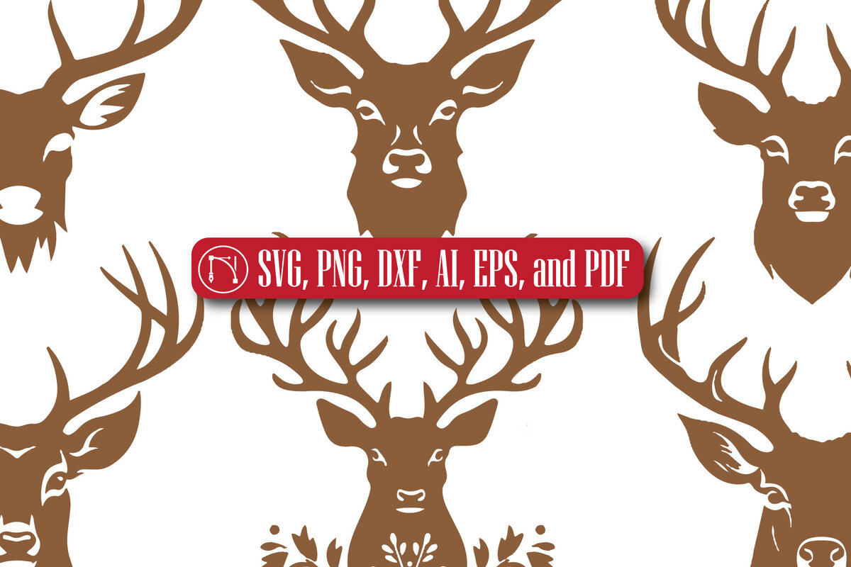 Intra απο ξύλο plywood 3mm-4mm πάχος - Cricut Christmas Reindeer Face  Bundl Δίασταση 4x4 cm INTRAFABR-81639099