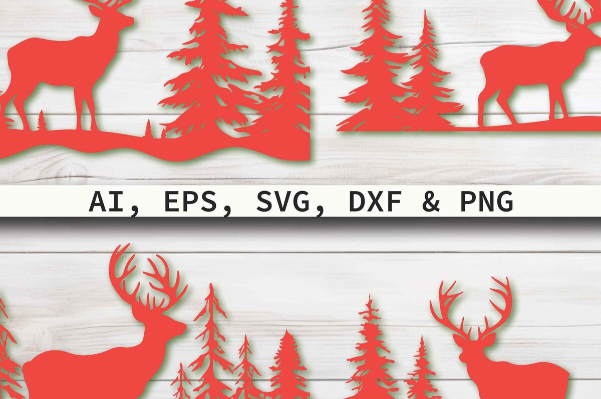 Intra απο ξύλο plywood 3mm-4mm πάχος - Πακέτο Cricut Christmas Reindeer  Δίασταση 4x4 cm INTRAFABR-80844367