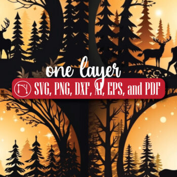 Intra απο ξύλο plywood 3mm-4mm πάχος - Cricut Christmas Scene Mega Bundle Δίασταση 4x4 cm INTRAFABR-82380855 - Image 5