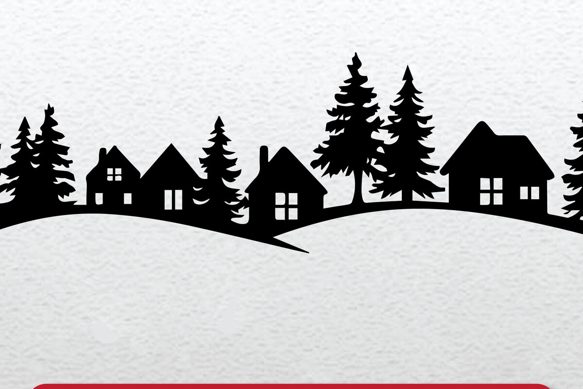 Intra απο ξύλο plywood 3mm-4mm πάχος -  Cricut Christmas Village  Cut Δίασταση 4x4 cm INTRAFABR-108286327