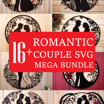 Intra απο ξύλο plywood 3mm-4mm πάχος - Cricut Couple Laser Cut Love Bu Δίασταση 20x20 cm INTRAFABR-81517937 - Image 1