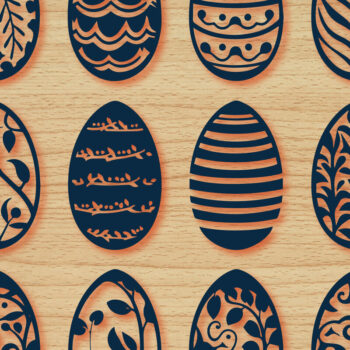 Intra απο ξύλο plywood 3mm-4mm πάχος - Πασχαλινό Πακέτο Cricut Πακέτο  Δίασταση 4x4 cm INTRAFABR-90792081 - Image 1