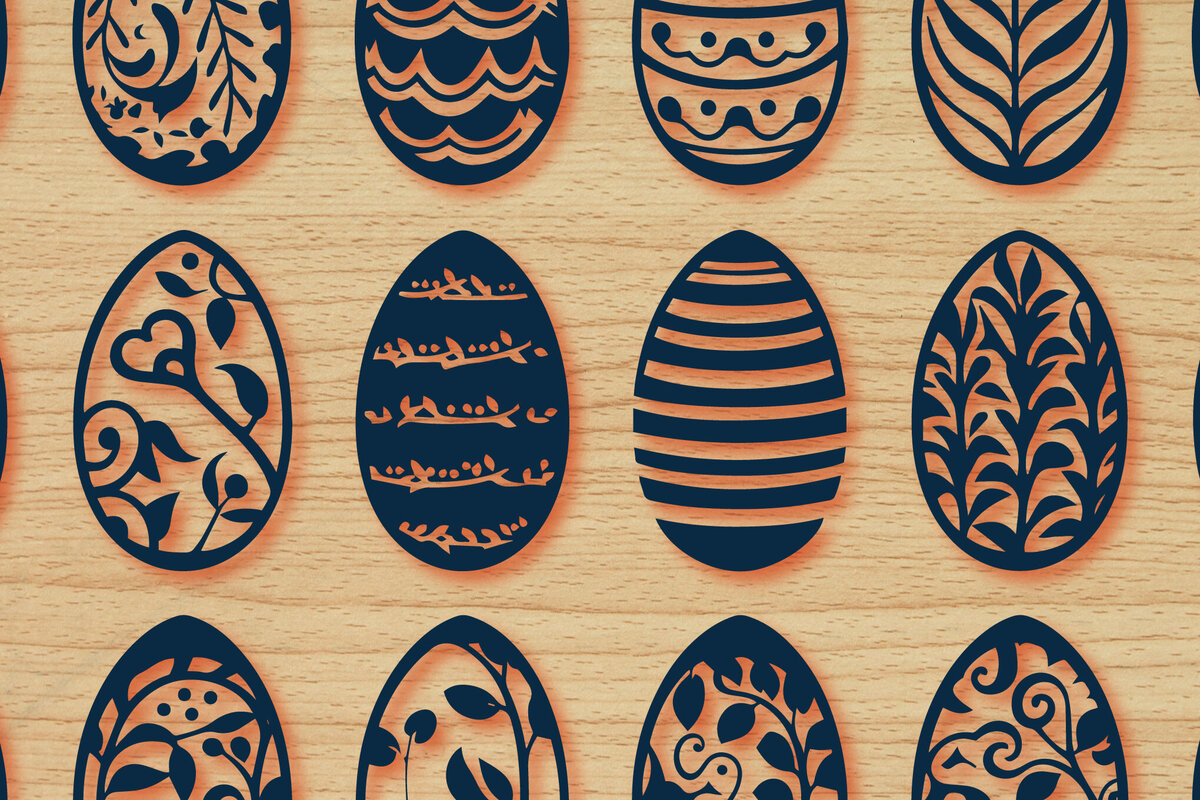 Intra απο ξύλο plywood 3mm-4mm πάχος - Πασχαλινό Πακέτο Cricut Πακέτο  Δίασταση 4x4 cm INTRAFABR-90792081