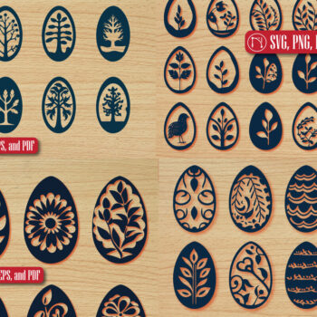 Intra απο ξύλο plywood 3mm-4mm πάχος - Πασχαλινό Πακέτο Cricut Πακέτο  Δίασταση 4x4 cm INTRAFABR-90793481 - Image 1