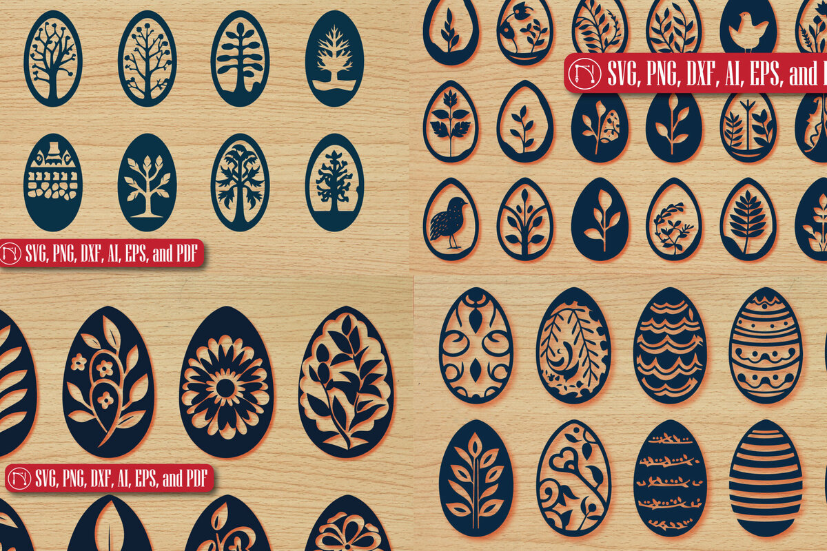 Intra απο ξύλο plywood 3mm-4mm πάχος - Πασχαλινό Πακέτο Cricut Πακέτο  Δίασταση 4x4 cm INTRAFABR-90793481