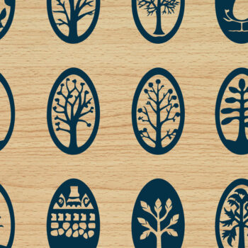 Intra απο ξύλο plywood 3mm-4mm πάχος - Πασχαλινό Πακέτο Cricut Πακέτο  Δίασταση 4x4 cm INTRAFABR-90793481 - Image 2