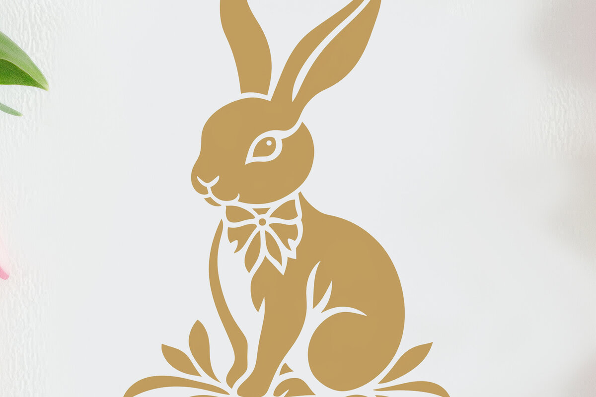 Intra απο ξύλο plywood 3mm-4mm πάχος - Cricut Easter Bunny  Cut  Δίασταση 4x4 cm INTRAFABR-118527491