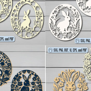 Intra απο ξύλο plywood 3mm-4mm πάχος - Πακέτο  για την Ημέρα του Πάσχα Cricut Δίασταση 4x4 cm INTRAFABR-89740238 - Image 1