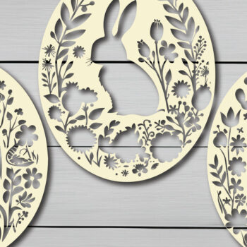 Intra απο ξύλο plywood 3mm-4mm πάχος - Πακέτο  για την Ημέρα του Πάσχα Cricut Δίασταση 4x4 cm INTRAFABR-89740238 - Image 2