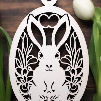 Intra απο ξύλο plywood 3mm-4mm πάχος - Cricut Πασχαλινό Laser Cut Δίασταση 4x4 cm INTRAFABR-91415324 - Image 1