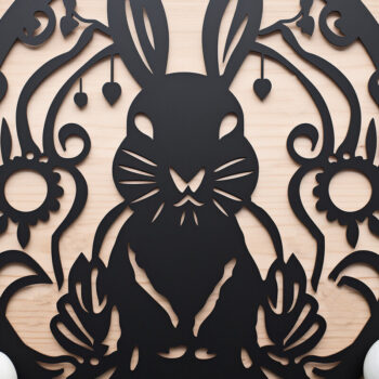 Intra απο ξύλο plywood 3mm-4mm πάχος - Cricut Πασχαλινό Laser Cut Δίασταση 4x4 cm INTRAFABR-91434934 - Image 1