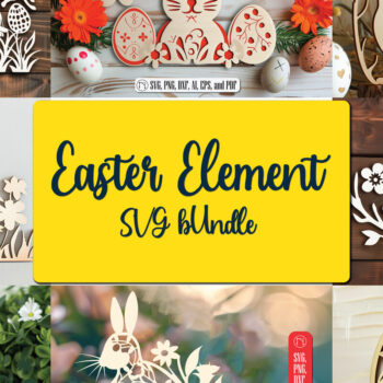 Intra απο ξύλο plywood 3mm-4mm πάχος - Συλλογή Cricut Easter Laser Cut  Δίασταση 4x4 cm INTRAFABR-94147328 - Image 1