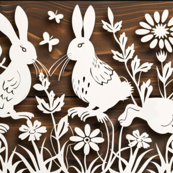 Intra απο ξύλο plywood 3mm-4mm πάχος - Συλλογή Cricut Easter Laser Cut  Δίασταση 4x4 cm INTRAFABR-94147328 - Image 2