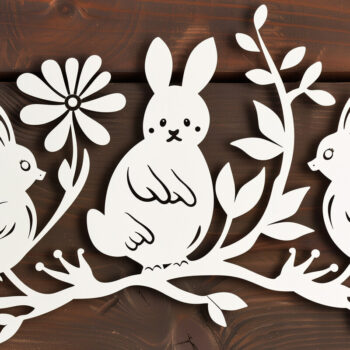 Intra απο ξύλο plywood 3mm-4mm πάχος - Συλλογή Cricut Easter Laser Cut  Δίασταση 4x4 cm INTRAFABR-94147328 - Image 3