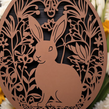 Intra απο ξύλο plywood 3mm-4mm πάχος - Cricut Πασχαλινό Laser Cut Δίασταση 4x4 cm INTRAFABR-90878503 - Image 1