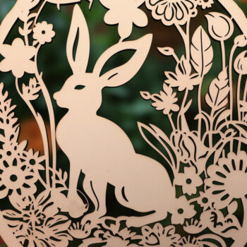 Intra απο ξύλο plywood 3mm-4mm πάχος - Πακέτο υ  Πασχαλινής αποκοπής λέιζερ Cricut Δίασταση 4x4 cm INTRAFABR-90901184 - Image 6