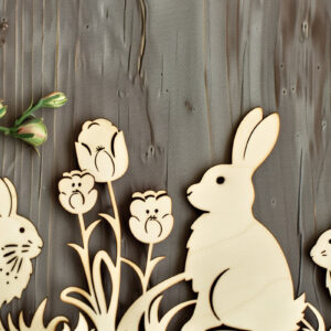 Intra απο ξύλο plywood 3mm-4mm πάχος - Cricut Πασχαλινό Χαρτί Κοπή  Δίασταση 4x4 cm INTRAFABR-91341004