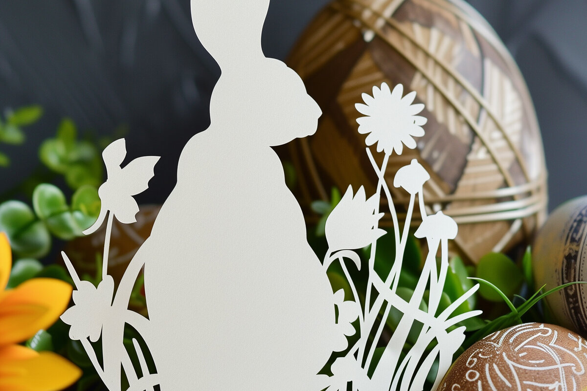 Intra απο ξύλο plywood 3mm-4mm πάχος -  Cricut Πασχαλινό  Δίασταση 4x4 cm INTRAFABR-92109938